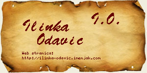 Ilinka Odavić vizit kartica